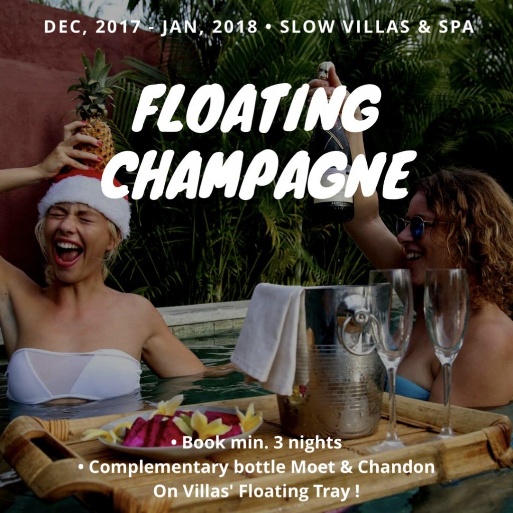 Floating-champagne-slow-gili
